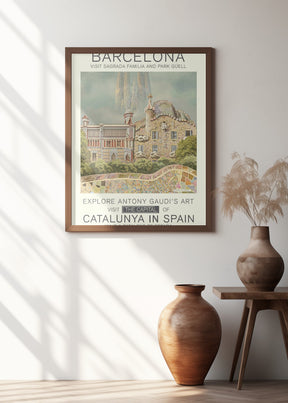 Barcelona print Poster