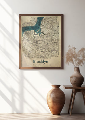 Brooklyn map Poster