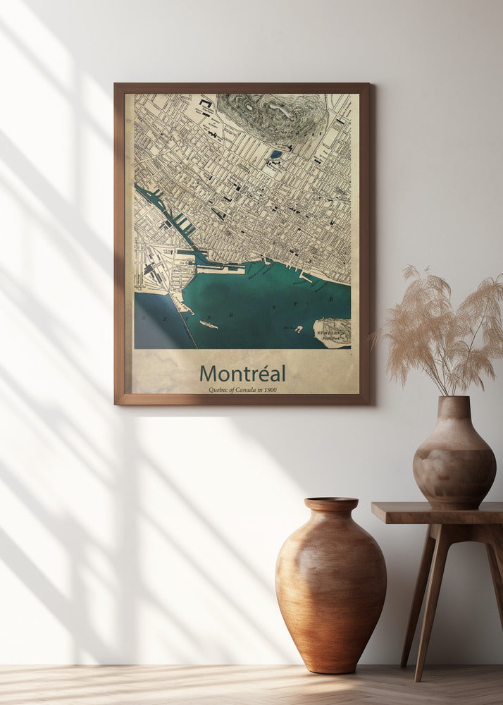 Montreal map Poster