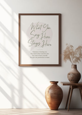 Stays Here No1 Poster