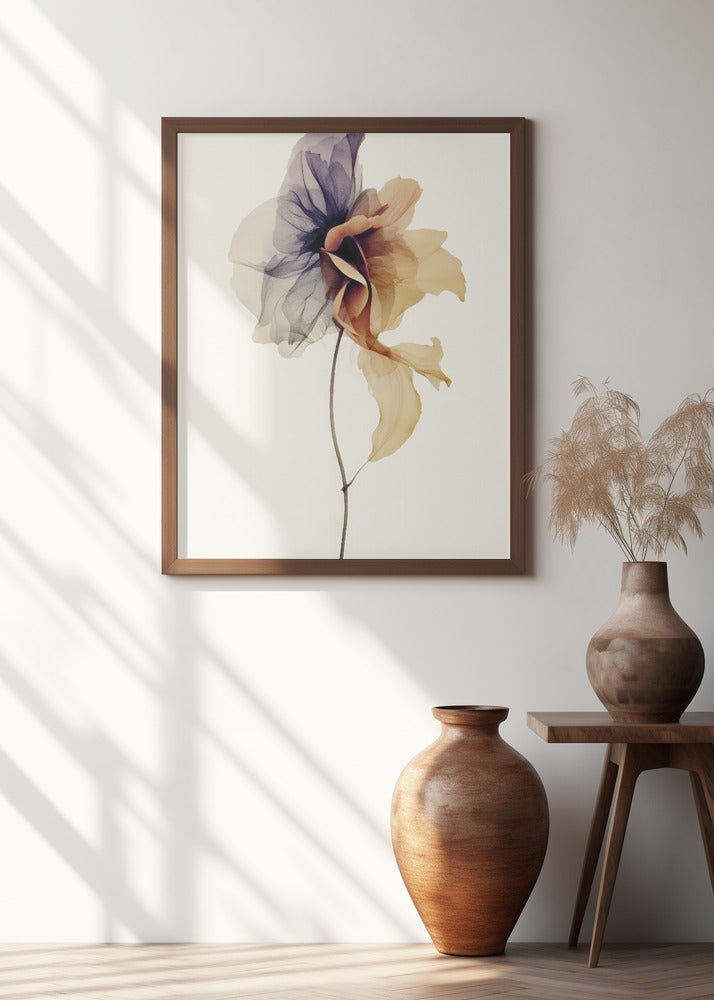 Chiffon Flower Poster