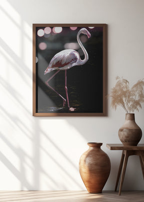 Dancing Flamingo Poster