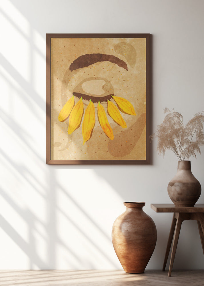 Flower power eye lashes Poster