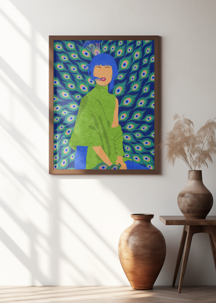 peacock woman Poster