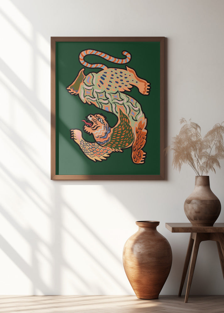 Asiantiger Green Poster