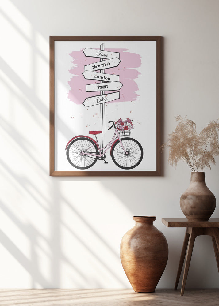 Bike Travels Poster