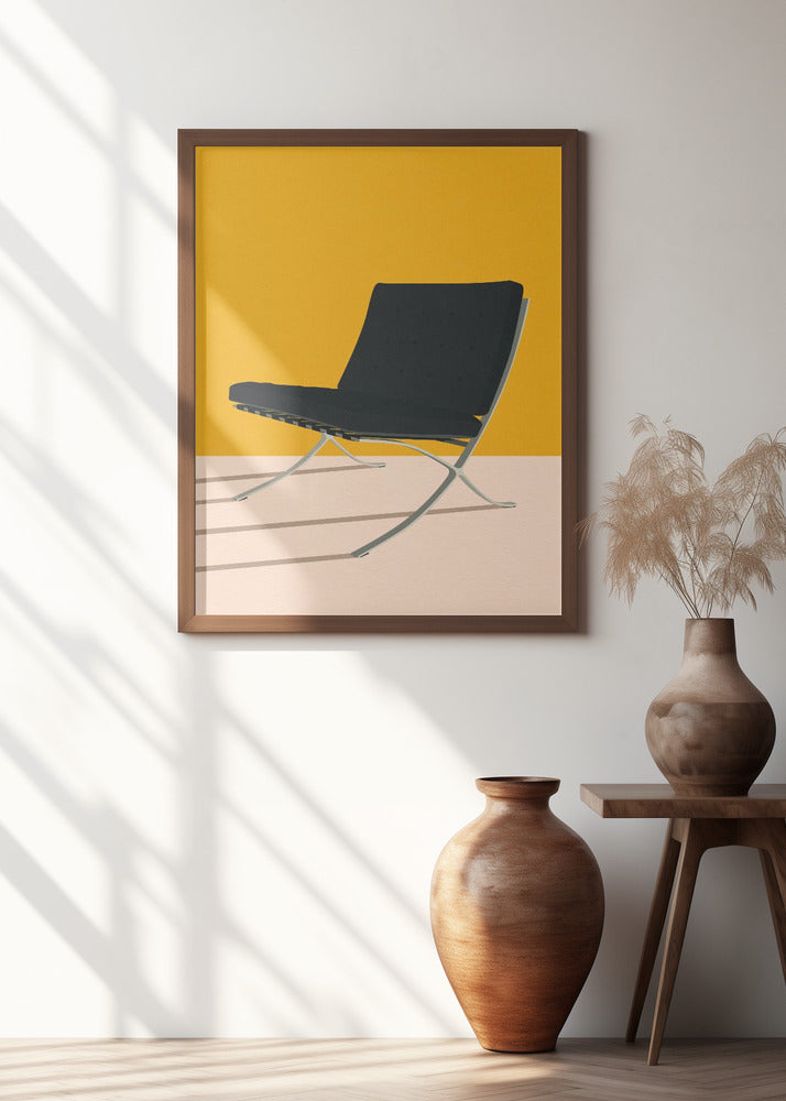 Barcelona Chair By Mies Van Der Rohe Poster