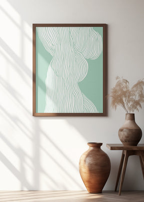 Fibers No 1 (mint) Poster