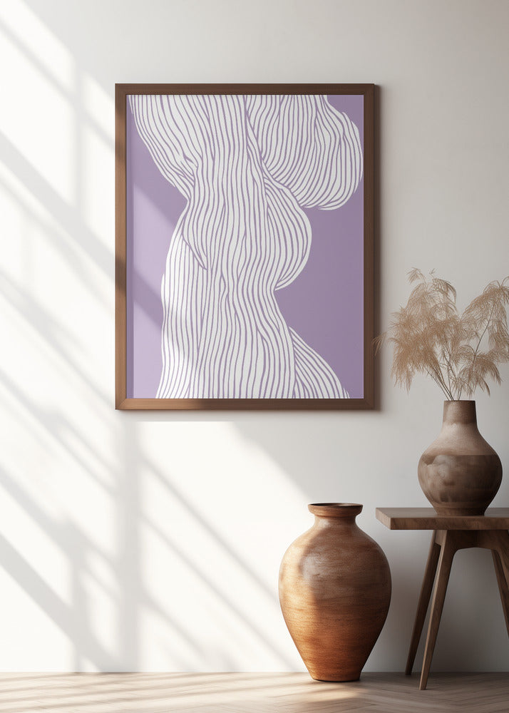 Fibers No 1 (Purple) Poster