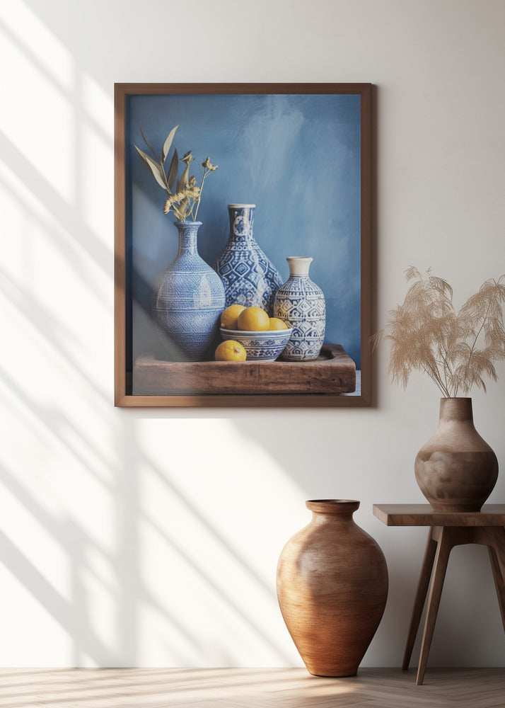 Blue Still Life Poster