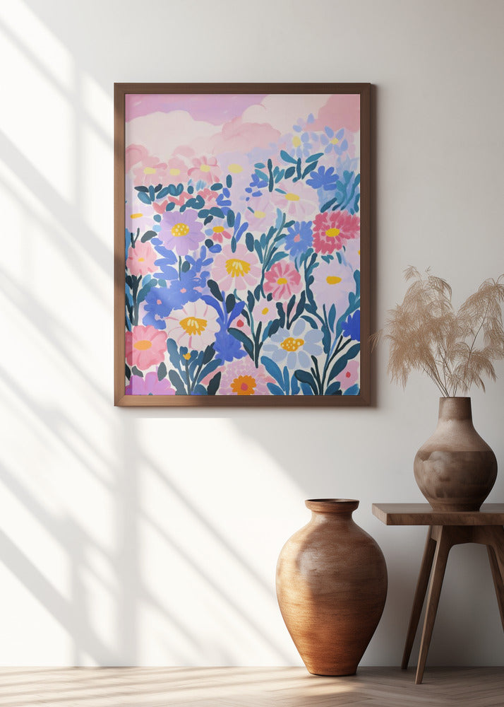 Wild Flower Field Poster