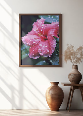 Pink Hibiscus Poster