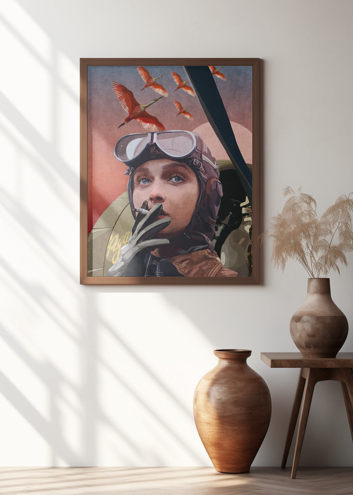 Woman Pilot Poster