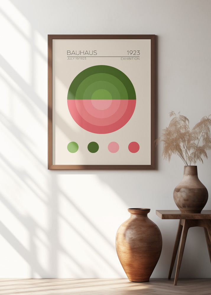 Bauhaus Yesil Daire Poster