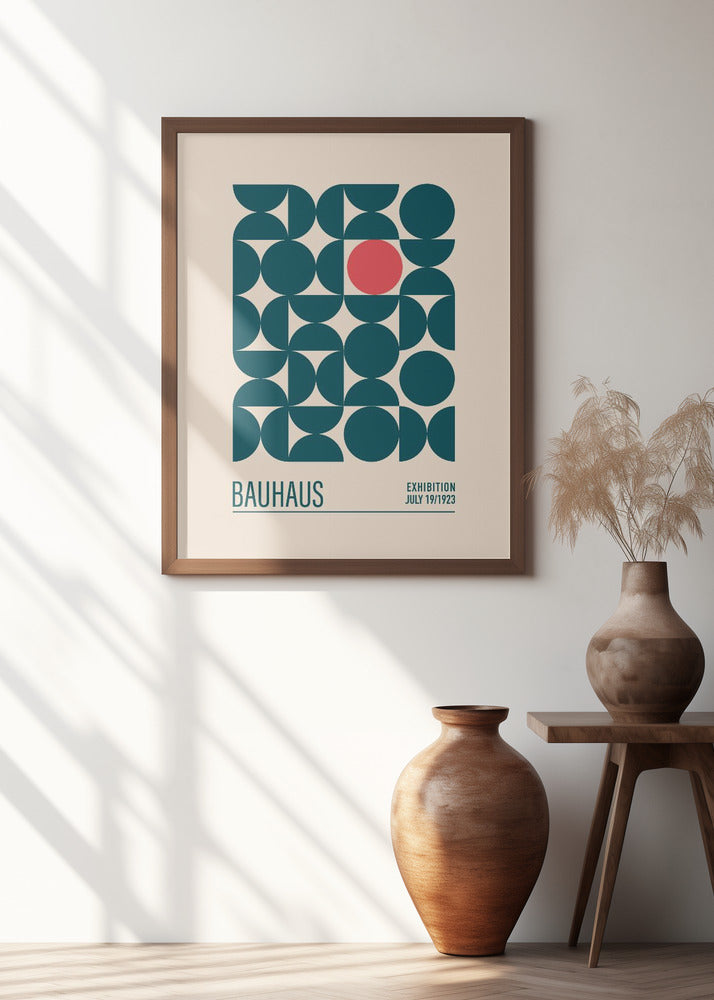 Bauhaus Mavi Kureler Poster
