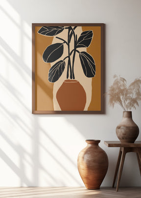 Ochre Still Life No 1 Poster