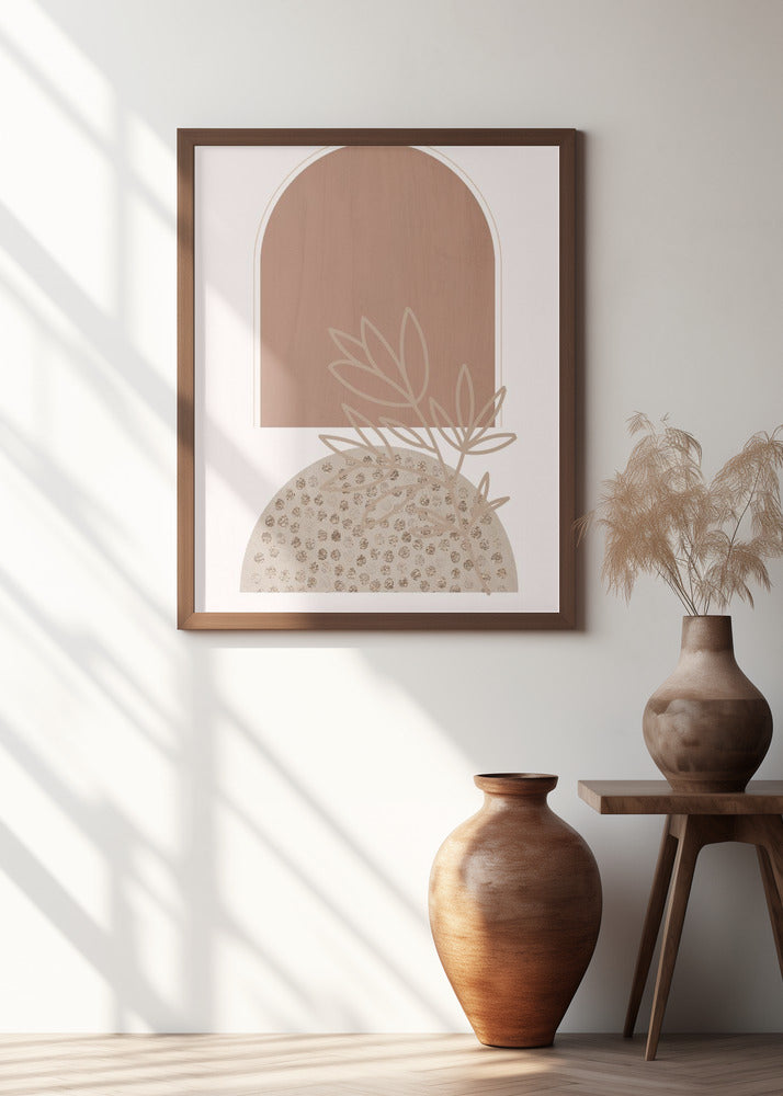 Boho Beige 1 Poster