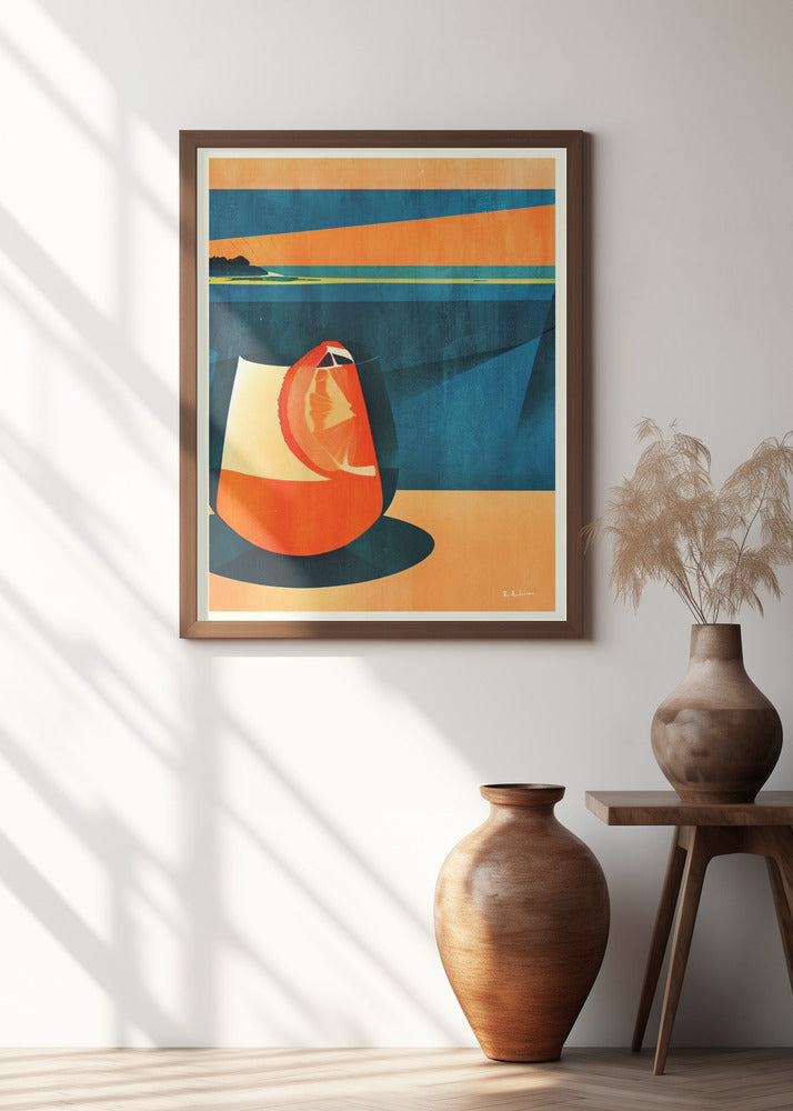 Negroni At Sunset Poster