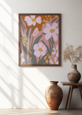 Pastel Flower Impressions No 8 Poster