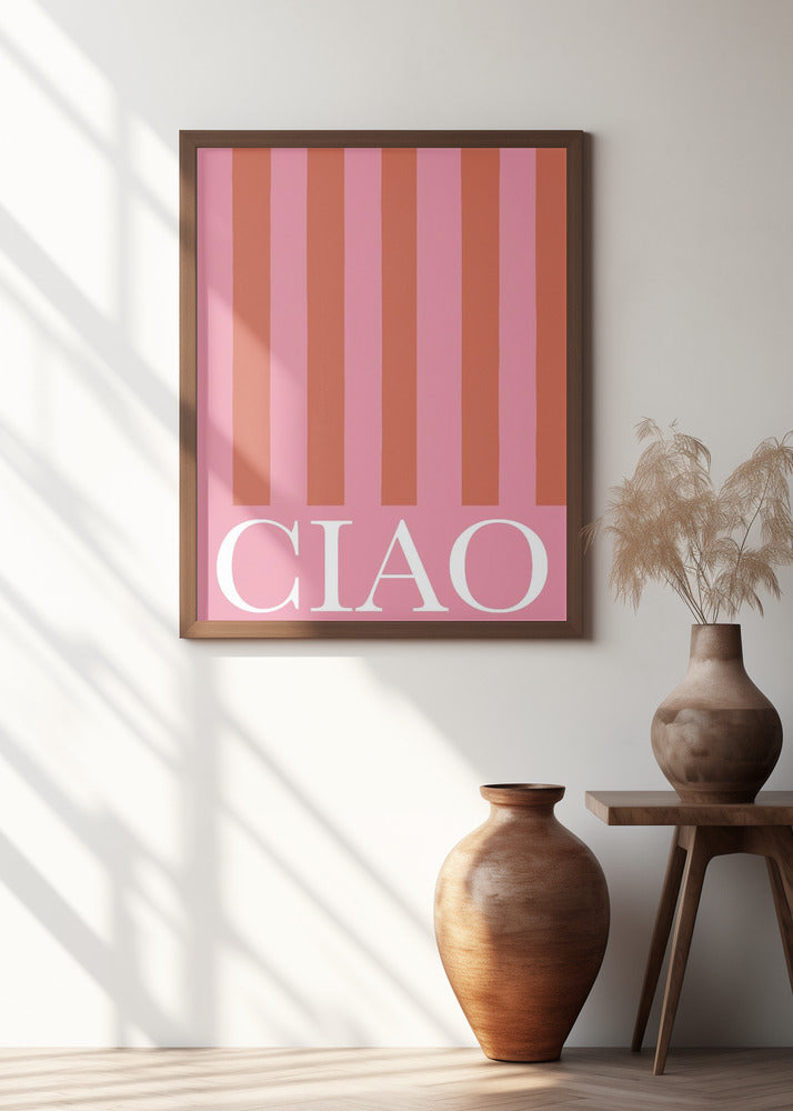 Ciao Stripes Poster