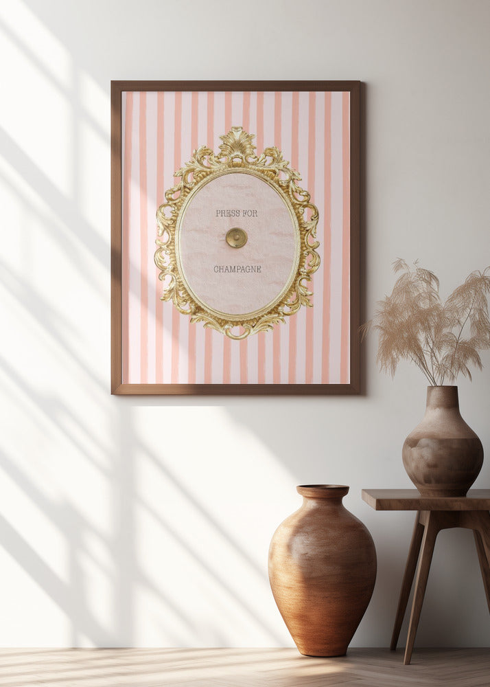 Champagnestriped4 Ratioiso Poster