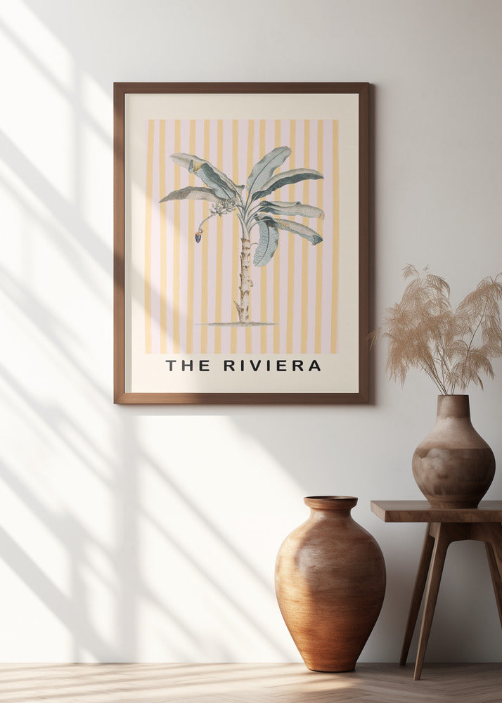 Pink and Yellow Palm Tree Poster