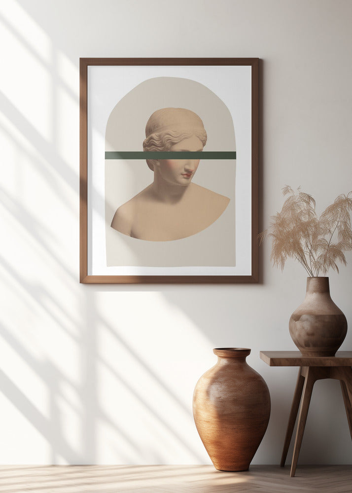 Artemis Mustard and Green Poster