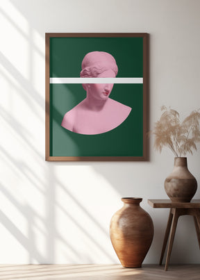 Pink and Green Artemis Poster