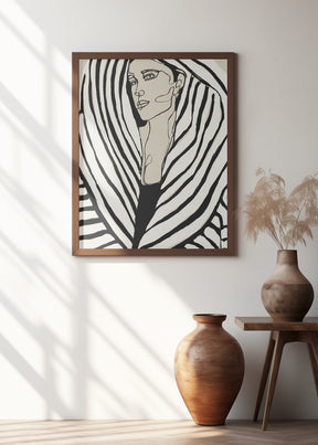 Striped Coat Poster