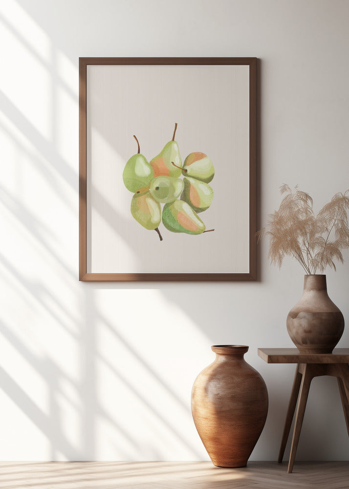 Seven pears Poster