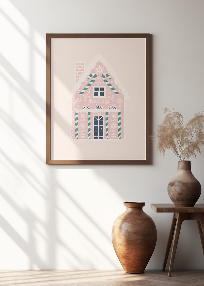 Christmas Gingerbread House Poster