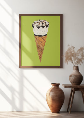 Cornetto On Pistachio Poster