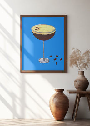 Espresso Martini Blue Poster