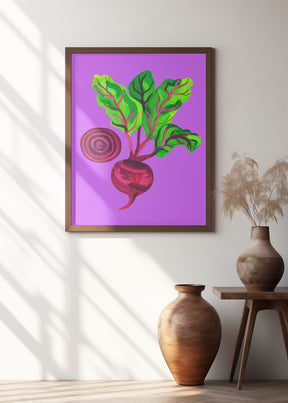 Beetroot Swirl Purple Poster