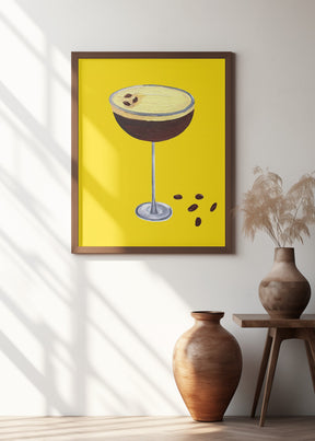 Espresso Martini Buttercup Yellow Poster