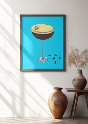 Espresso Martini Sky Blue Poster