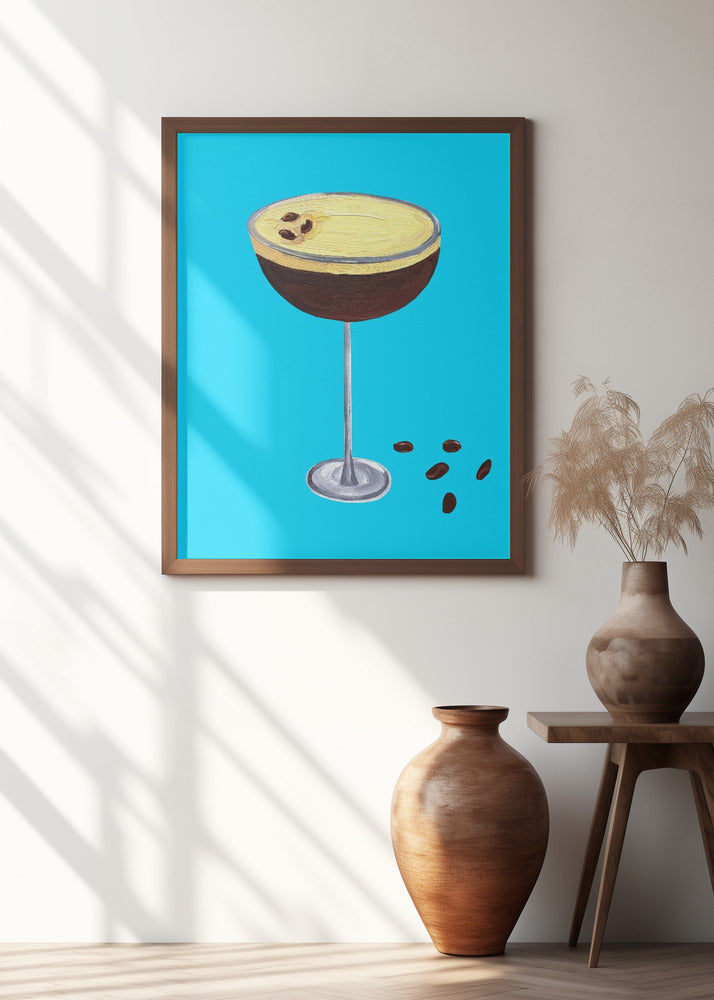 Espresso Martini Sky Blue Poster