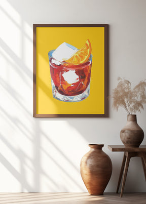 Negroni Sunshine Yellow Poster