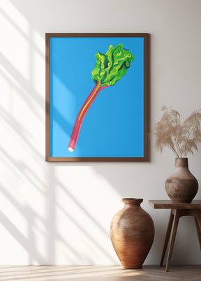 Rhubarb Light Blue Poster