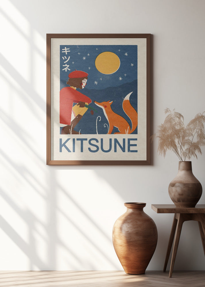 Kitsune Fox Poster