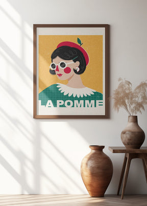 La Pomme French Fashion Portrait Poster