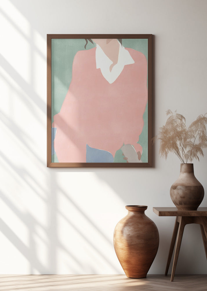 Pink Minimalist Fashion Poster