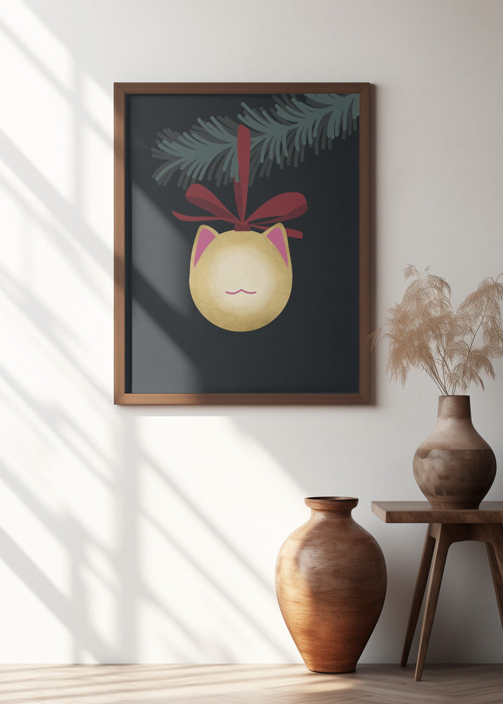 Meowrry bauble (black gold) Poster