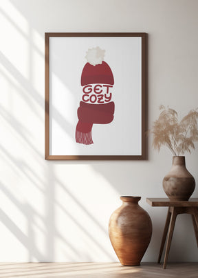 Get cozy (red) Poster