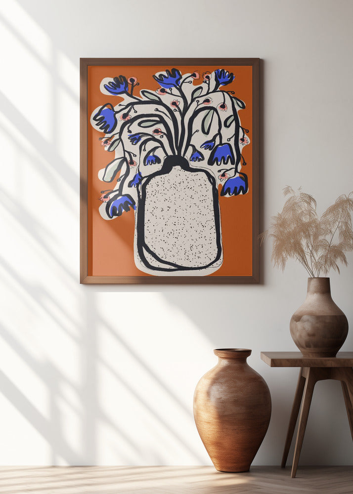 Lovely Flower Bouquet (orange Version) Poster