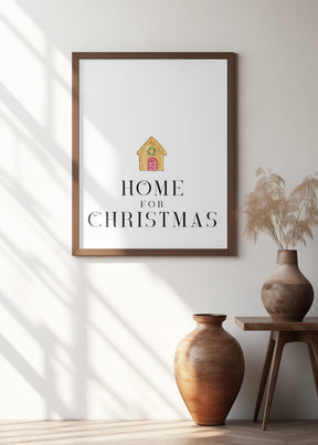 Gingerbread home for Christmas Poster