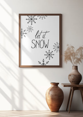 Inky let it snow Poster