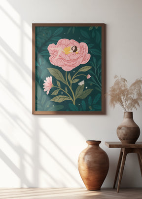 Peony Girl Poster