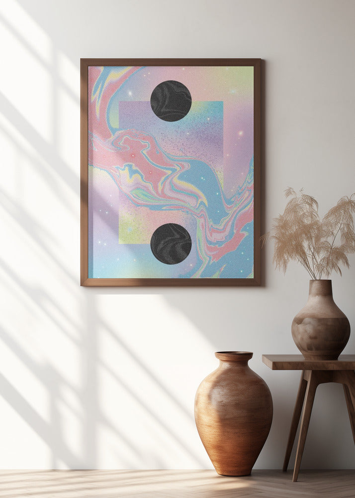 Black Hole Pastel Cosmos Poster