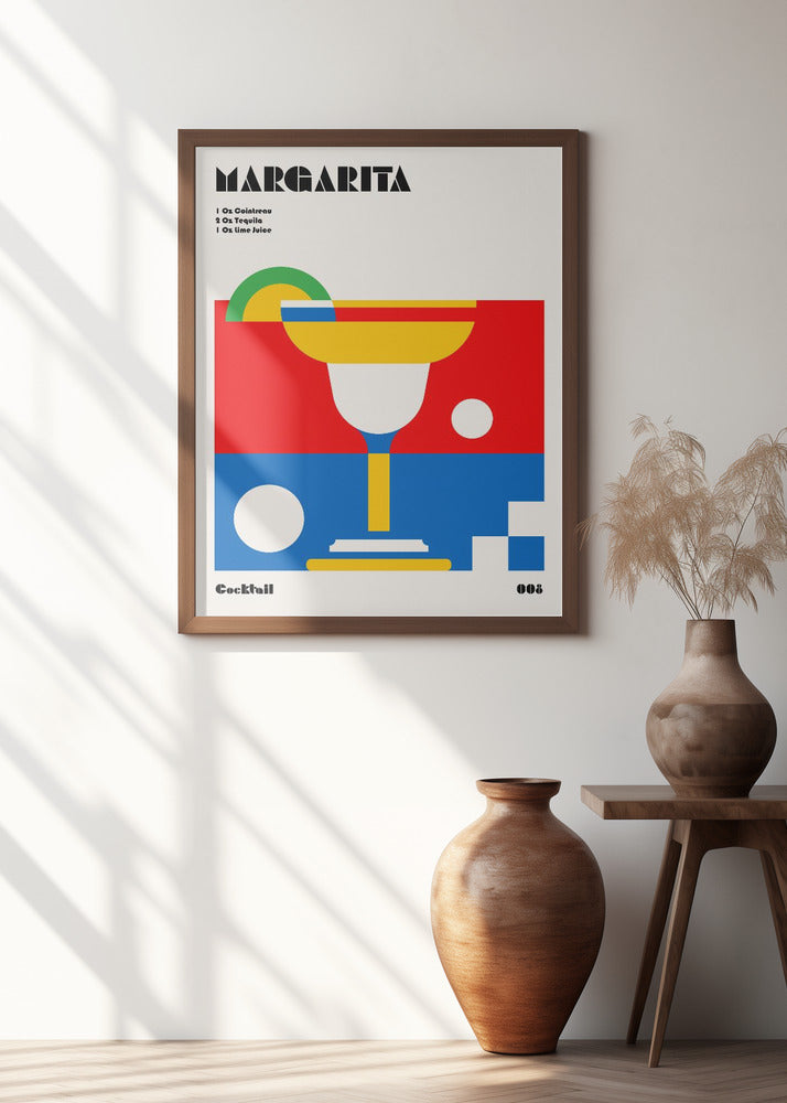 Margarita Bauhaus Cocktail Poster